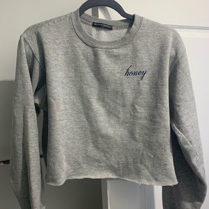 grey honey Brandy Melville crewneck